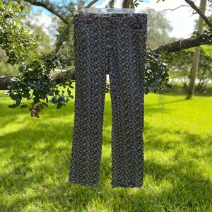 Laundry by Shelli Segal lace print black jeans Size 12